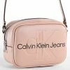 Promo 🤩 Sac A Main Femme Sculpted 7202 Rose de Calvin Klein ⭐