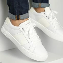Top 10 ⭐ Baskets Classic Cupsole R Leather 0569 White Ivory de Calvin Klein ✨