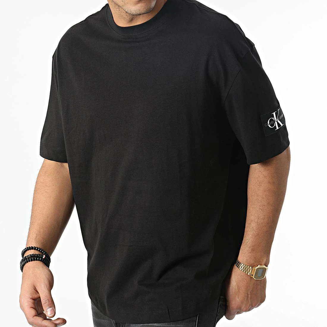 Sortie 🛒 Tee 👕 Shirt Oversize 1609 Noir de Calvin Klein 🎉 3 Sortie 🛒 Tee 👕 Shirt Oversize 1609 Noir de Calvin Klein 🎉 – Image 3