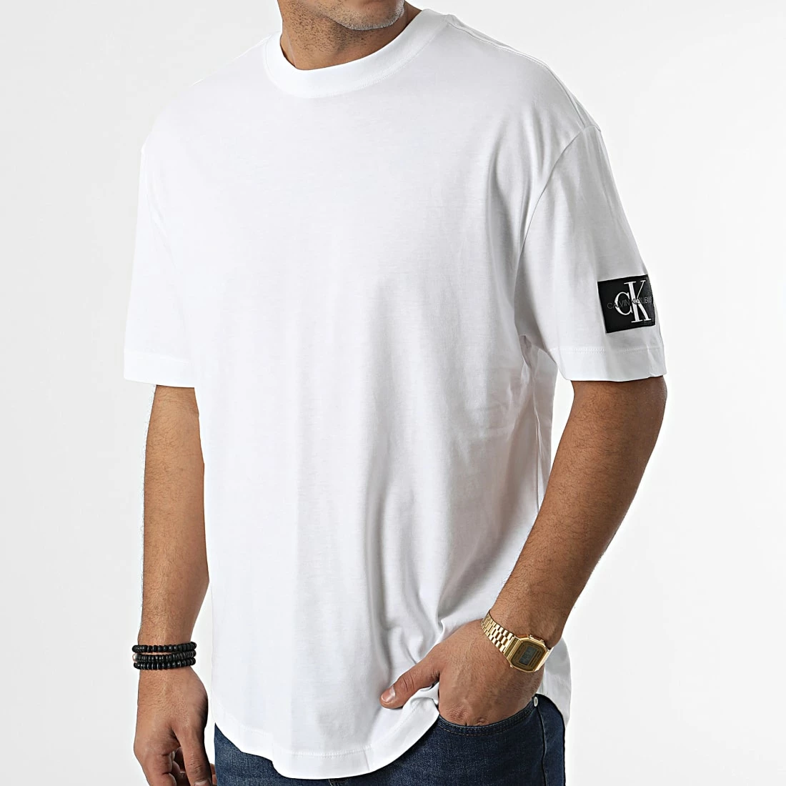 Offres 😀 Tee 👕 Shirt Oversize 1609 Blanc de Calvin Klein ❤️ 3 Offres 😀 Tee 👕 Shirt Oversize 1609 Blanc de Calvin Klein ❤️ – Image 3