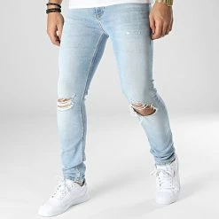 Bon marché 🛒 Jean Skinny 2412 Bleu Wash de Calvin Klein 💯