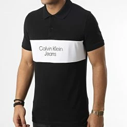 Acheter 🧨 Polo Manches Courtes 2449 Noir Blanc de Calvin Klein 🎉 -France Calvin Klein Soldes 2024 calvin klein 347764 J30J322449 BEH 20221114T141315 03