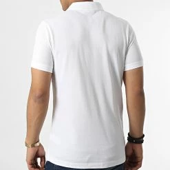 De gros ⭐ Polo Manches Courtes 2449 Blanc Rouge de Calvin Klein 👍 -France Calvin Klein Soldes 2024 calvin klein 347765 J30J322449 YAF 20221114T141547 04