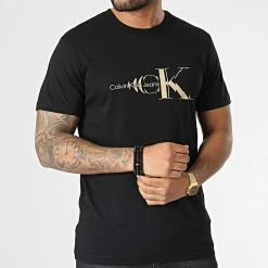 Coupon 🎁 Tee 👕 Shirt 2505 Noir de Calvin Klein ✔️ -France Calvin Klein Soldes 2024 calvin klein 347766 J30J322505 BEH 20221118T145349 03