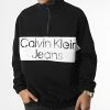 Nouveau 🌟 Sweat Col Zippé Oversize Large 2630 Noir de Calvin Klein 😉