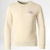 Budget 😉 Sweat Crewneck Enfant 0397 Beige de Calvin Klein 🤩