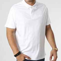 Offres 🎉 Polo Manches Courtes A Bandes Logo Tape Comfort 0788 Blanc de Calvin Klein 🤩 -France Calvin Klein Soldes 2024 calvin klein 348048 K10K110788 YAF 20221121T151749 03