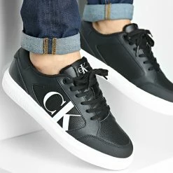 Top 10 🛒 Baskets Casual Cuspole Leather 0573 Black White de Calvin Klein 😉