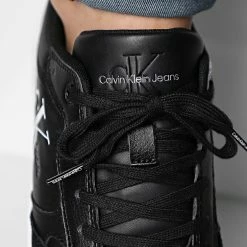 Nouveau 😉 Baskets Cupsole Low Leather Mono 0574 Black White de Calvin Klein 👍 -France Calvin Klein Soldes 2024 calvin klein 348379 YM0YM00574 0GJ 20221123T152912 03