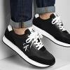 Bon marché 🌟 Baskets Retro Runner Mono 0683 Black White de Calvin Klein 👏