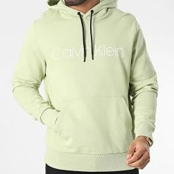 De gros 🌟 Sweat Capuche Cotton Logo 7033 Vert Clair de Calvin Klein 👍 -France Calvin Klein Soldes 2024 calvin klein 348409 K10K107033 L88 20221122T152146 03